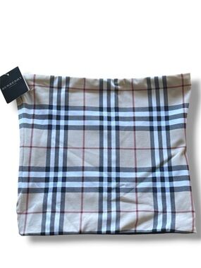 Burberry Beige Black Red Nova Check Tube Top